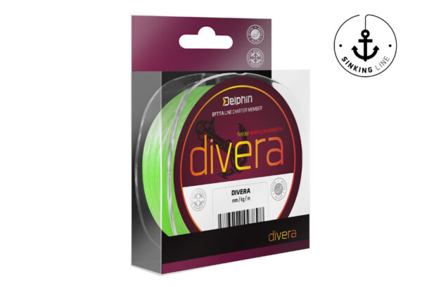Nöör Delphin DIVERA Feeder / fluo green 0.08mm 3.6kg 150m, SKU 101001342