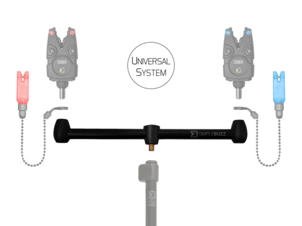 Ridvahoidja Delphin SimpleBUZZ bar for two rods 30cm, SKU 101001617