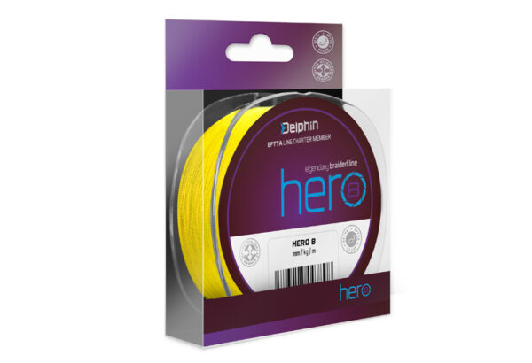 Nöör Delphin HERO 8 / fluo yellow 0.35mm 23.6kg 300m, SKU 101001762