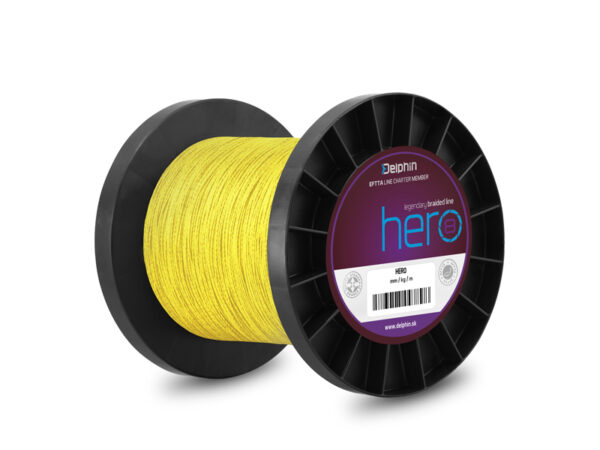 Nöör Delphin HERO 8 / fluo yellow 0.35mm 23.6kg 1000m, SKU 101001773