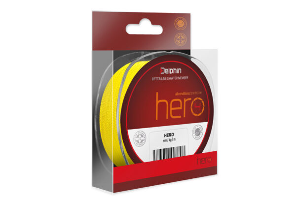 Nöör Delphin HERO 4 / fluo yellow 0.50mm 41.7kg 117m, SKU 101004631