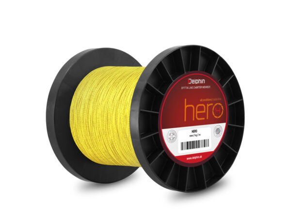 Nöör Delphin HERO 4 / fluo yellow 0.40mm 30.1kg 1000m, SKU 101001807