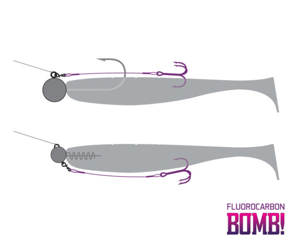 Võdiku rakendus Fluorocarbon / 3pcs #8/6cm, SKU 669003006
