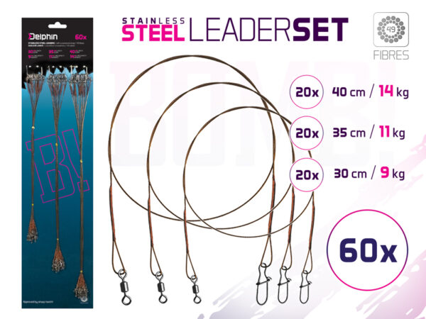 Trossikomplekt teras BOMB! with a swivel. and carabiner. / 49 fibres 60x /30.35.40cm/9.11.14kg, SKU 101002076