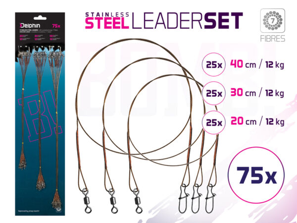 Trossikomplekt teras BOMB! with a swivel. and carabiner. / 7 fibres 75x /20.30.40cm/9kg, SKU 101002077