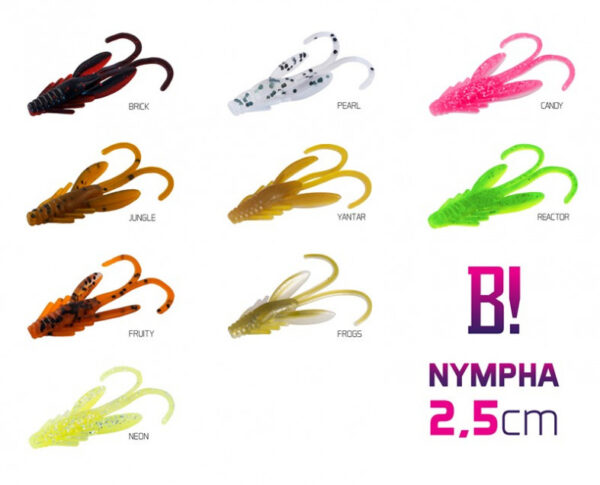 Võdik BOMB! Nympha / 10 pcs 2.5cm/FRUITY, SKU 690040303