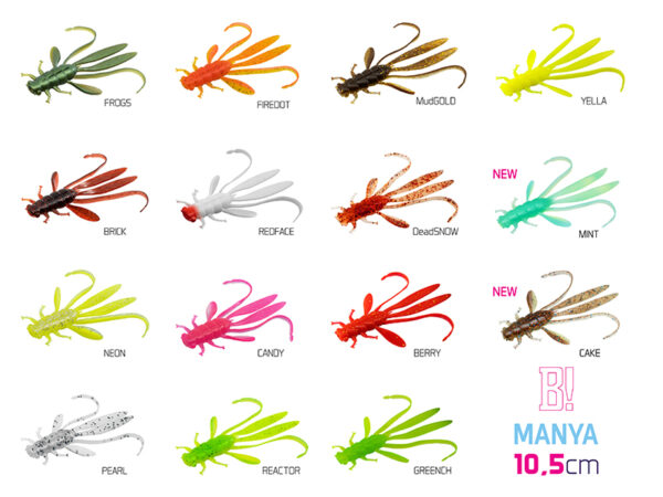 Võdik DuoPACK BOX Nymph Delphin MANYA UVs / 6x 5pcs 10.5cm/MINT, SKU 101005219
