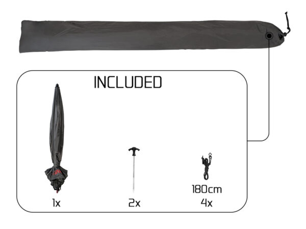 Kalastusvihmavari Delphin ATOMA RaceSHAD 250cm, SKU 101002545