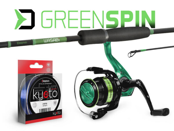 Ridvakomplekt Delphin GreenSPIN 240cm/30g + 3T + 0.234mm, SKU 101005747
