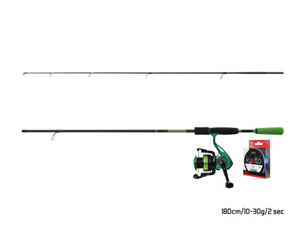 Ridvakomplekt Delphin GreenSPIN 240cm/30g + 3T + 0.234mm, SKU 101005747