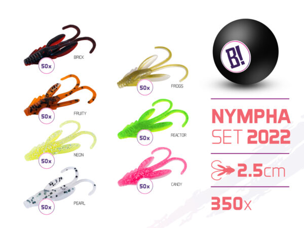 Võdikud BOMB Nympha 2022 colours 2.5 cm / 350 pcs 2.5 cm, SKU 101002963