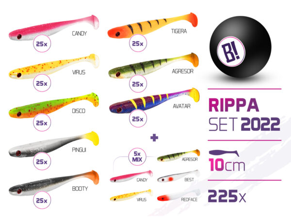 Võdikud BOMB Rippa 2022 colours 10 cm / 225 pcs 10cm, SKU 101002967