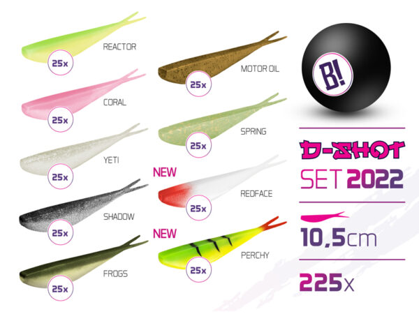 Võdikud BOMB D-SHOT set 2022 10.5cm / 225pcs 10.5cm, SKU 101002970
