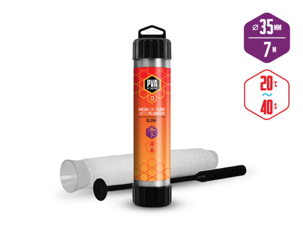 Söötmisvõrgud TUBE+PLUNGER / 7 m - 35mm 35mm (wide) / slow melting, SKU 101002972