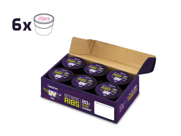 Võdik Delphin B! StinxRIBS Shrimp / 20pcs 5cm / JERKY, SKU 101003008