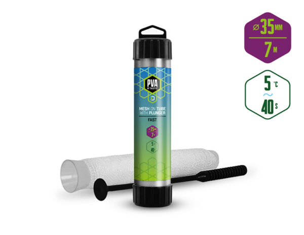 Söödavõrk / TUBE+PLUNGER /7m wide - 35 mm / quickly soluble, SKU 101003065