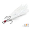 Kolmikkonks Delphin B!RD / 3pcs white feathers #10, SKU 101003090