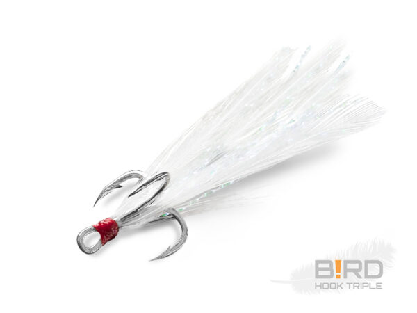 Kolmikkonks Delphin B!RD / 3pcs white feathers #10, SKU 101003090