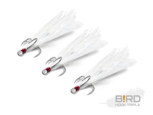 Kolmikkonks Delphin B!RD / 3pcs white feathers #4, SKU 101003093
