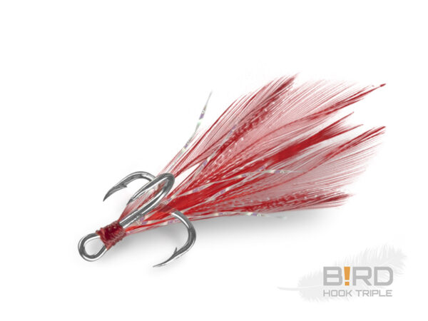 Kolmikkonks Delphin B!RD / 3pcs red feathers #4, SKU 101003097