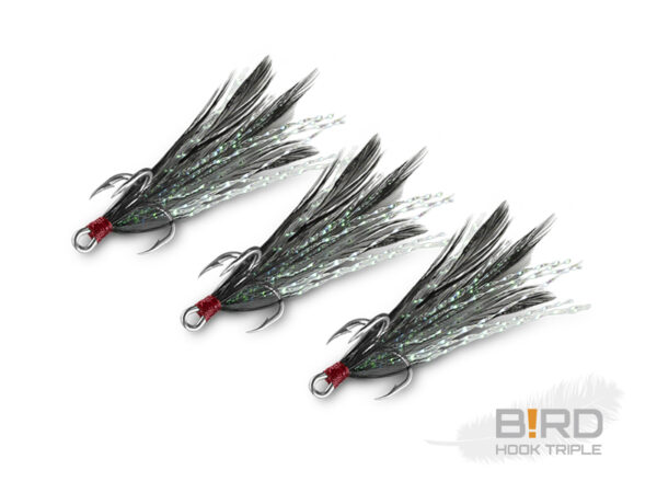 Kolmikkonks Delphin B!RD / 3pcs black feathers #4, SKU 101003101