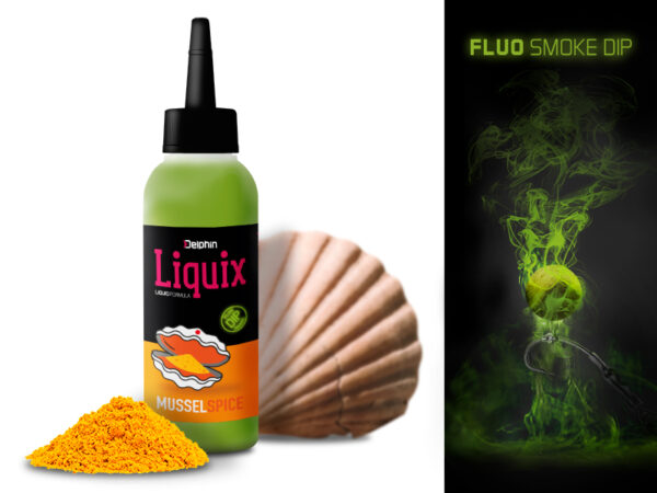 Fluo dip D SNAX LiquiX /100ml Mussels-Spices, SKU 101003535