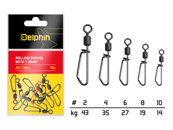 Kiirkinnitus pöörlaga / 10pcs #2/43kg, SKU 101003541