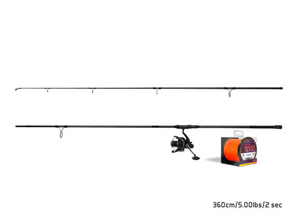Ridvakomplekt Delphin SPODCarp 360cm + 8T + 0.14mm, SKU 101004205