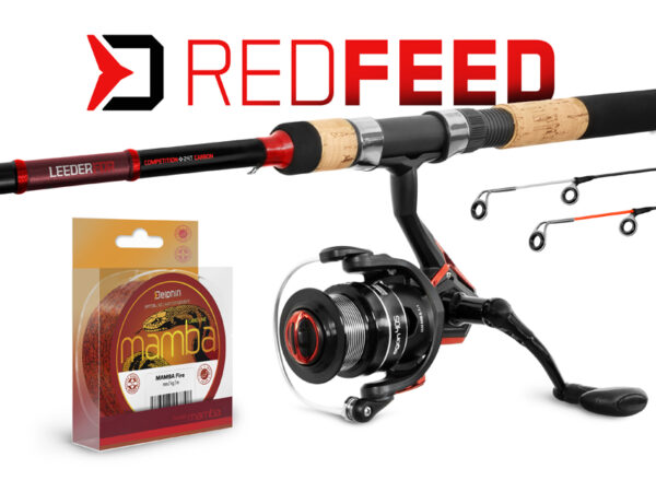 Feeder set Delphin RedFEED 360cm + 4T + 0.23mm, SKU 101004209