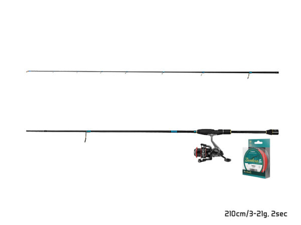 Spinning set Delphin ZanderSPIN 230cm + 3T + 0.18mm, SKU 101004210
