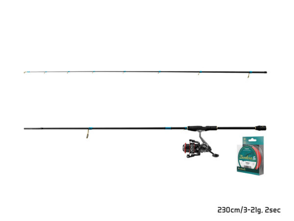 Spinning set Delphin ZanderSPIN 230cm + 3T + 0.18mm, SKU 101004210