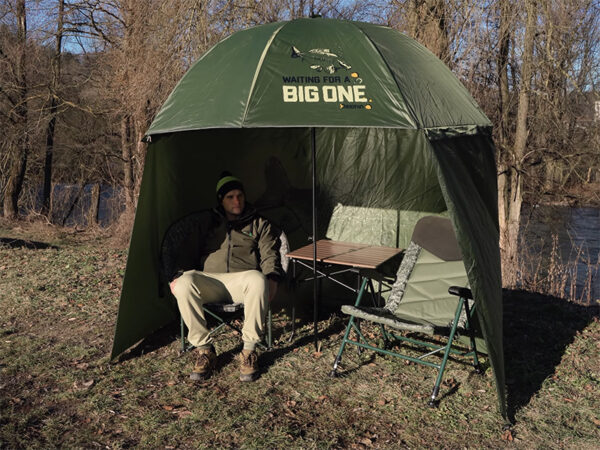 Kalastusvihmavari külgedega Delphin BigONE CARP 250cm, SKU 101004401