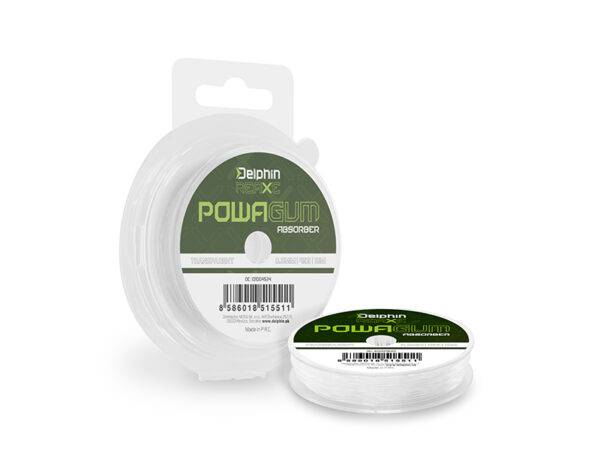 Tamiil Delphin REAXE PowaGUM Absorber Clear 0.6mm/4kg/10m, SKU 101004534