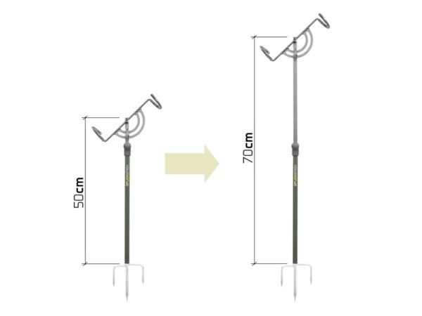 Telescopic rod holder Delphin FlexiSTICK, SKU 101004591