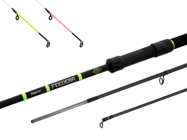 Delphin FEEDERA + 2 tips 330cm/100g/3 parts, SKU 101004646