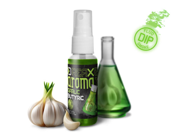 Dip spray Delphin AromaX/30ml Garlic-butyric/fluo green, SKU 101004671