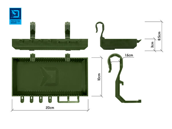 Tarvikualus Delphin ShelfPOD / Camo 20x10x3cm, SKU 101005125