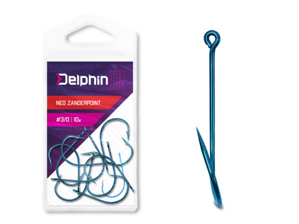 Konks Delphin B! NEO ZanderPoint BLU / 10pcs 1/0, SKU 101005127