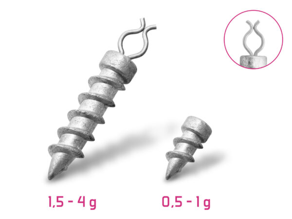Keermega raskus võdikule Delphin B! / 10pcs 1.0g, SKU 101005455