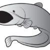 Kleeps Catfish sticker SILVER, SKU 795010090