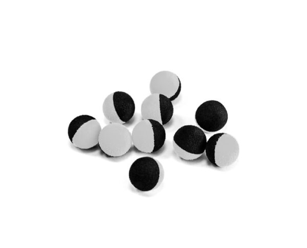 Hõljuv söödapall black-white / 10pcs 15mm, SKU 830420115