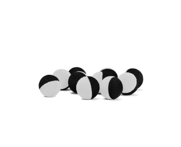 Hõljuv söödapall black-white / 10pcs 15mm, SKU 830420115