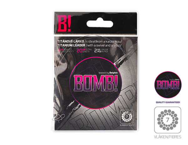 Titaantross BOMB! w. swivel and snap hook 2pcs/35cm/12kg, SKU 917401235