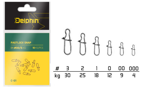 Kiirkinnitus  Fastlock Snap C-01/10pcs BN/000, SKU 969C01000