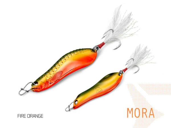 Võnklant Delphin MORA 30g FIRE ORANGE hook #4, SKU 101002443
