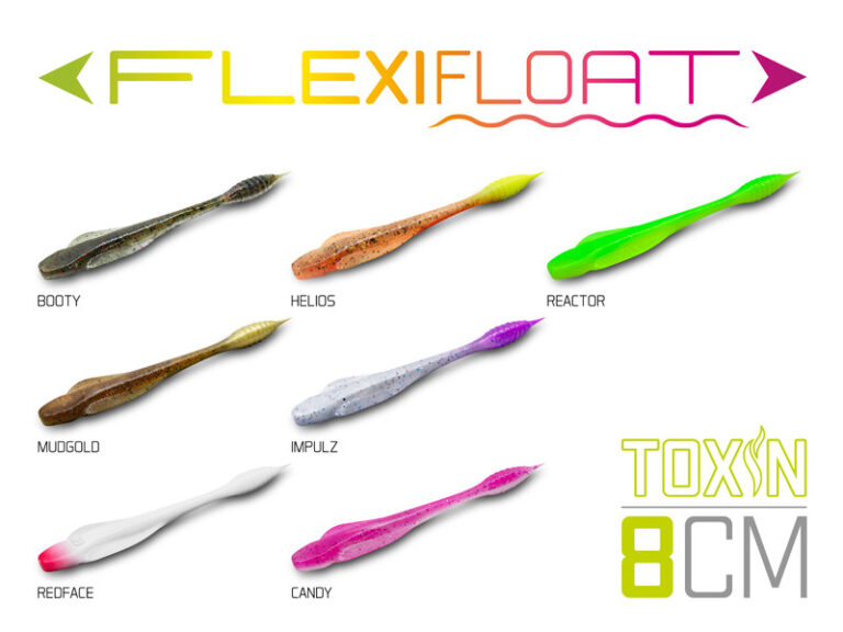 Võdik Delphin TOXIN UV 8pcs 8cm BOOTY, SKU 101005571