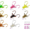 Artificial lure Delphin B! Stinx NYMPHA / 20pcs 2.5cm / PEARL