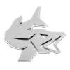 3D sticker Delphin PIKE Chrome