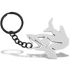 Key chain with a bottle opener Delphin PIKENER Silver