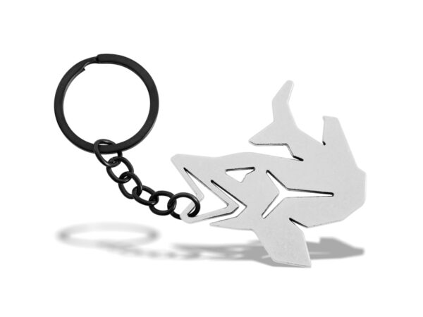 Key chain with a bottle opener Delphin PIKENER Silver